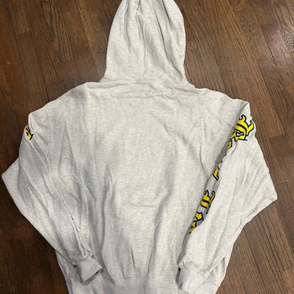 Boys Lie Gray Hoodie with Yellow Graphic - Picture 2 of 6
